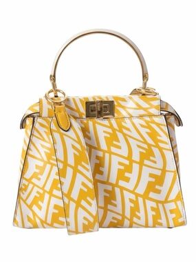 🌼 Fendi Peekaboo ISeeU Mini FF Vertigo Sarah Coleman Mimosa White